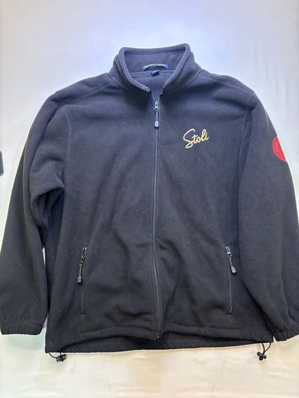 Devon & Jones Stoli Full Zip Fleece Jacket Size XL Black